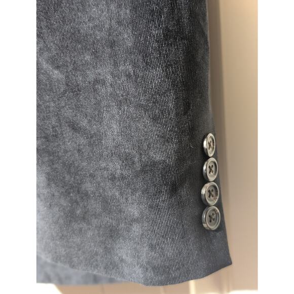 Chaps Slim Fit Black Corduroy Elbow Patch Sports Coat Mens Size 48R - Picture 7 of 13